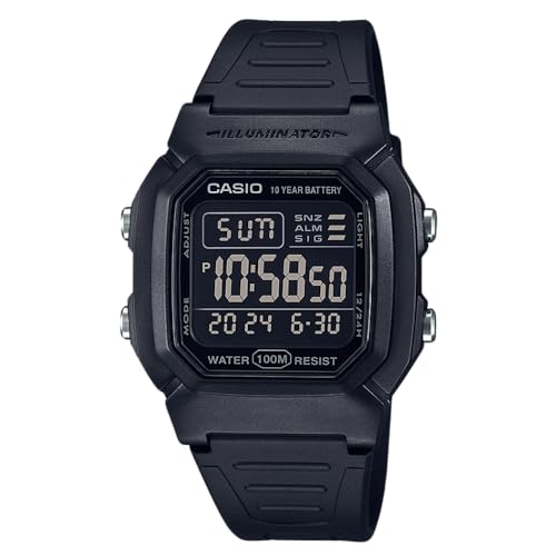 Casio W800HG Series | Men’s Digital Watch | 100 Meter Water Resistance | Multi Function Alarm | 100 SEC Stopwatch | Auto Calendar | Countdown Timer | LED Light | Dual Time| 10 Year Battery