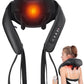 Shiatsu Back and Neck Massager, Cordless Shoulder Massager with Heat, Electric Deep Tissue 3D Kneading Massage Pillow for Shoulder, Leg, Body Muscle Pain Relief, Gifts for Men Women
