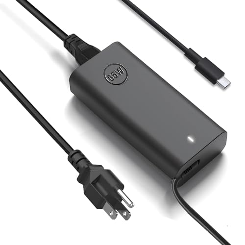 New 65W USB C Laptop Charger for Dell Laptop Charger,Dell USB C Charger for Dell Latitude 3340 3440 3540 5420 5430 5440 5520 7430 7420 7440,XPS 13 9360,Chromebook 3100 Type C AC Power Adapter Cord