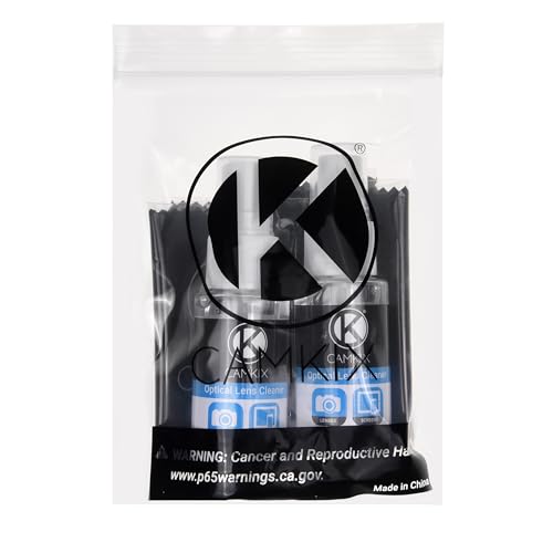 Camkix Lens and Screen Cleaning Kit - 2X Cleaning Spray 2X Microfiber Cloth - Perfect to Clean The Lens of Your DSLR and Compatible with Your Camera, Smartphone, Tablet, Notebook, etc.
