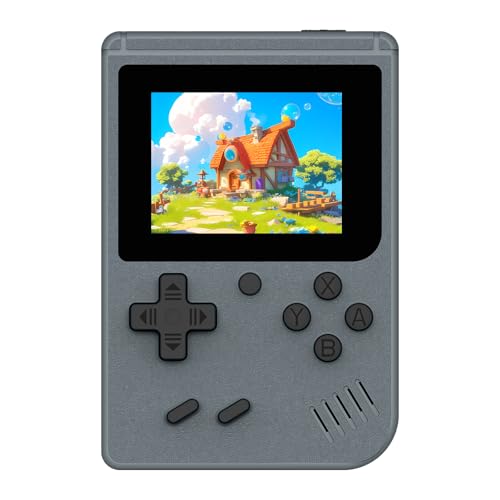 Retro Handheld Games Console Built-in 400 Video Games, Portable Handheld Emulator with 3.0 Inch Screen, Mini Travel Retro Gaming Consle (Classic Gray)