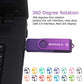 SIMMAX 32GB Memory Stick USB 2.0 Flash Drives Swivel Thumb Drive Pen Drive (32GB Purple)