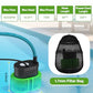 Pool Cover Pump above Ground - Submersible Water Sump Pump Swimming Water Removal Pumps, with Drainage Hose & 25 Feet Extra Long Power Cord, 850 GPH inGround, 3 Adapters