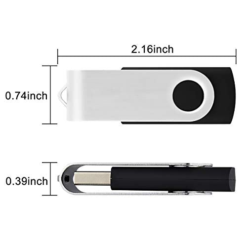 Aiibe 32GB USB Flash Drive Memory Stick Thumb Drive USB 2.0 Black