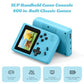 Mini Retro Handheld Games Console, Built-in 400 Video Games,Portable Video Gaming Player with 3.0 Inch IPS Screen and Rechargeable Battery (Blue)