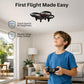 SYMA X100 Drone for Kids 8-12, Automatic Obstacle Avoidance, Up to 20 Mins Flight Time(2 Batteries), One-Key 360°Flips and Altitude Hold, Full-Guard Safe Indoor Drone Gift for Boys & Girls
