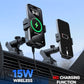 MOKPR Wireless Car Charger, 15W Auto Clamping Car Charger Dash Windshield Air Vent Phone Holder Compatible with iPhone 16 15 14/13/13 Pro/12 pro/12/11/X/8, Samsung S24/S23/S22