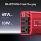 BESTEK 300W Power Inverter with 65W USB-C QC3.0 Ports - 12V DC to 110V AC Car Converter Charger for Vehicles - 11V-17V Aluminum Housing Car Plug in Cigarette Lighter Adapter Outlet for Laptop