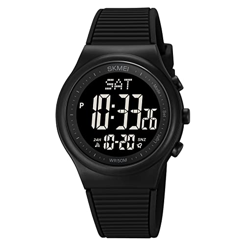 CakCity Digital Watch for Women Waterproof Stopwatch Sports Watches for Mens and Womens Unisex Outdoor Rubber Strap Multifunction Wristwatch with Luminous Display