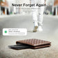 Wallet Tracker Card, Slim Rechargeable Bluetooth Item Locator, Smart Finder Compatible with Apple Find My for Wallet, Luggage, Passport, IP68 Waterproof (iOS Only) (Carbon Fiber Black)