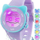 Kids Digital Analog Watches for Girls Boys, 7 Color Lights Waterproof Cute Wristwatches for Kids with Alarm Stopwatch, Great Present for Girls Boys Ages 5-13