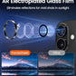 PandaShield 2-Pack Camera Lens Protector for iPhone 17/16/16 Plus, [Anti-Reflection & 98% High Transparency], 9H Explosion-Proof Glass, Anti-Scratch, Easy Installation, Case Friendly, Black