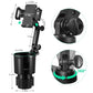 This Hill Car Cup Holder Expander 2-in-1 with Adjustable Base & 360° Rotating Phone Mount, Compatible with iPhone 17 Pro Max and Smartphones up to 4.13", Fits Large Bottles up to 3.78"