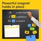 Peel-&-Stick Flexible Adhesive Magnets - 120 Magnetic Dots for Office Supplies, Whiteboard, Crafts, Fridge, & School Projects