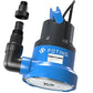 FOTING 1/2HP Submersible Water Pump with Stainless Steel Base - Removes Water to 0.04" Depth, 2450GPH Portable Sump Pump for Puddles, Pools, Boats, Gardens & Ponds - 10Ft Cord Included