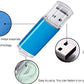 USB Flash Drive 32GB, Maspen Thumb Drive 2.0 High Speed Memory Stick Jump/ Zip/ Pen Drive,Blue,32 GB