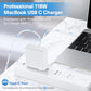 Mac Book Pro Charger - 118W USB C Fast Charger Power Adapter Compatible with MacBook Pro/MacBook Air 16 15 14 13 Inch, M1 M2 M3 M4 M5, New iPad Pro and All USB C Device, Charge Cable 6.6ft