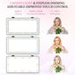 SINGARO Car Sun Visor Vanity Mirror - Rechargeable Makeup Mirror with 60 LEDs, 3 Light Modes & Dimmable Touch Control for Cars, Trucks, SUVs, Car Interior Accessories for Women (Black)