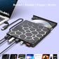 External CD DVD Drive,8 in 1 USB 3.0 and Type-C Disc Reader Writer Burner Player,Slim and Portable CD DVD +/-RW Optical Drive for PC Laptop Desktop MacBook Mac Windows Linux OS Apple (8 in 1)