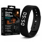 Vibrating Alarm Wristband Clock for Heavy Sleepers Wake Band Wrist Watch Silent Vibration Bracelet Loud Adults Strike Deaf People Despertar with that Won't Partner Extremely Deep (Black)