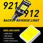 AUXITO 912 921 LED Bulb for Backup Light Reverse Lights High Power 2835 15-SMD Chipsets Error Free T15 906 922 W16W Bulbs, 6000K White, Exterior Light Bulbs (Upgraded, Pack of 2)