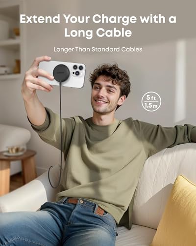 Anker Zolo Magnetic Wireless Charger, Qi2 Certified 15W MagSafe-Compatible Wireless Charging Pad, for iPhone 17/16/15 Series, AirPods, and More (Not for Pixel, Adapter Not Included) (Black, 2 Pack)