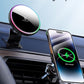 MOKPR for Magsafe Car Mount Charger-15W Wireless Car Charger-Magnetic Car Phone Holder for Dash Air Vent-LED RGB HandsFree Car Mount Fast Car Charger for iPhone 14/13/12 Series