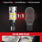 LASFIT 921 LED Bulb Reverse Lights, 912 T15 Back Up Light CANBUS Error Free W16W 906 Reversing Bulb 904 916 6000K Xenon White New Upgrade Design, Plug and Play (Pack of 2)