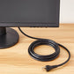 Basics Replacement Power Cord for Computer, Monitor, TV, Printer, PC, 3 Prong, 18 AWG, 125 Volts, 10 Feet, Black