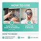 MyHalos® Heated Eye Mask for Dry Eyes - Steam Warm Compress for Eyes - Remove Styes, Chalazion Therapy Warming and Heating Pad Hot Compress - Moist Heat Mask for Blepharitis & MGD - FSA|HSA Eligible