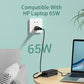 65W Replacement HP Laptop Charger – Blue Tip Adapter for Pavilion, ProBook, Envy, Stream, EliteBook, X360