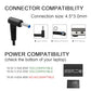 Charger Compatible with HP Laptop Computer 65W 45W Smart Blue Tip Power Adapter