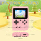 Retro Gaming Console, Built-in 400 Classic Retro Game Console, 3.0 Inch IPS Screen Retro Handheld Game Console, 1020mAh Rechargeable Battery, Portable Arcade Video Gaming Console (Pink)