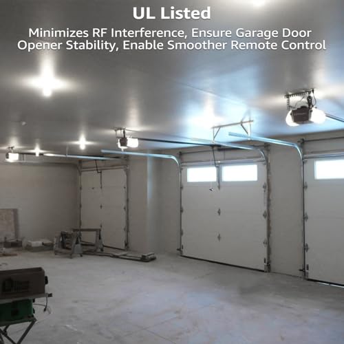TORCHSTAR 1700LM Universal Garage Door Opener LED Light Bulb, UL FCC DOE, 15W Ultra Bright, Minimize Interference, 100W Eqv. 120V, A19 Bulbs, E26 Base, 5000K Daylight, Pack of 2
