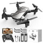 DEERC D20 Mini Drone for Kids with 1080P HD FPV Camera Remote Control Toys Gifts for Boys Girls with Altitude Hold, Headless Mode, One Key Start Speed Adjustment, 3D Flips 2 Batteries, Silver