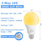 3 Way LED Light Bulbs 2 Pack, 3 Way Light Bulbs 30 70 100 Soft White 3000K,E26 Medium Base A19 Three Way Light Bulb, Indoor 3way Bulb for Reading