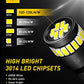 AUXITO 194 LED Bulbs for License Plate Light 168 175 2825 W5W T10 24-SMD 3014 Chipsets 6000K White for Car Dome Door Map Dash Courtesy Cargo License Plate Lights, Pack of 2