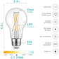 TJOY 12 Pack A19 Vintage LED Edison Bulbs, Dimmable, 60W Equivalent, High Brightness 2700K Warm White, 8W E26 Standard Base, 800 Lumens, CRI80+, Clear Glass Filament Bulb for Home, Farmhouse