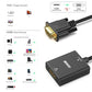 BENFEI HDMI to VGA, Uni-Directional HDMI Computer to VGA Monitor Adapter (Female to Male) with 3.5mm Audio Jack Compatible with TV Stick, Computer, Desktop, Laptop, PC, Monitor, Projector, Roku, Xbox