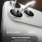 MAGIC JOHN 2 Pack Camera Lens Protector for iPhone 17 Pro Max, Full Coverage, Metal Aluminum Alloy Camera Lens Film, HD Clear, Scratch Resistant, Case-Friendly, Sliver