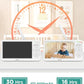 Blemil 6" Baby Monitor with 2 Cameras 4000mAh Battery Upgrade Split Screen Video Baby Monitor No WiFi Remote Pan-Tilt-Zoom Auto-Night Vision 150 Languages ECO Mode 2-Way Talk 1000FT (Ideal Condition)