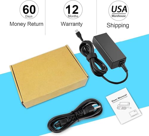 45W USB C Laptop Charger for Acer Chromebook R13 11 13 15 311 315 CP311 CP713 C933 CB5-312T R751T SF713 SP714 N17Q5 N17P6 N16Q10 N16Q14 N16Q12 N18Q1