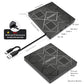 5-in-1 Extemal CD/DVD Drive for Laptop, USB 3.0 & Type-C Portable CD/DvD Rw Burner with SD/TF Card Reader &DVD-ROM Rewritable Player