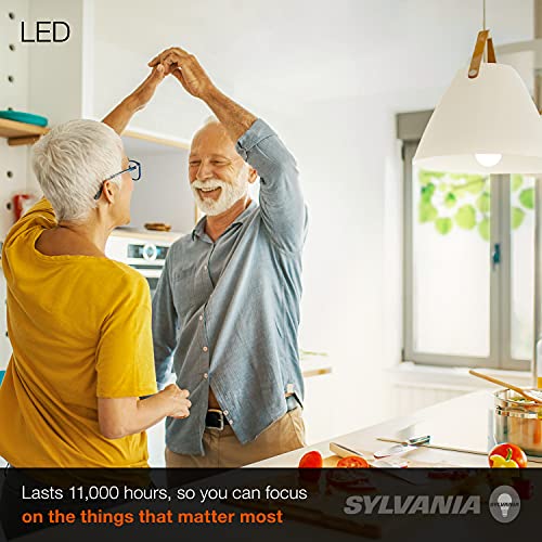 Sylvania LED Light Bulb, 60W Equivalent A19, Efficient 8.5W, Medium Base, Frosted Finish, 800 Lumens, Soft White - 4 Pack (73888)