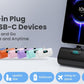 [2-Pack]Portable Charger for iPhone 17/16/15 Series,Upgraded 5200mAh PD USB C Power Bank Built-in USB-C Connector, Battery Pack Compatible with iPhone 17/17 Pro/17 Pro Max/16/15 Series,Samsung,Android