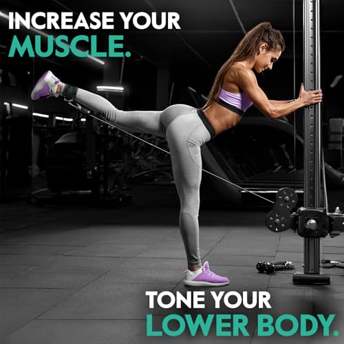 FITGIRL Ankle Strap for Cable Machine – Premium Padding and Comfort for Cable Exercise Machines, Cable Exercise Attachment for Home & Gym, Glute Workouts - Kickbacks, Leg Extensions, Hip Abductors
