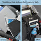 ECWKVN Car Front Seat Organizer - Car File Organizer, Passenger Seat Storage Bag Law Enforcement - Vehicle Storage with Dedicated Laptop Tablet Holder Cup Holder, Black