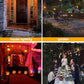 Hompavo 【Upgraded】 LED Flame Light Bulbs, 4 Modes Flickering Light Bulbs with Upside Down Effect, E26/E27 Flame Bulb for Halloween Christmas Party Patio Porch Home Indoor & Outdoor Decorations - 2