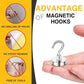 DIYMAG Magnetic Garage Hooks 6 Pack 30lbs 2026 Cruise Cabin Ship Essentials N52 Hook Heavy Duty Strong Magnets Fridge for Classroom Wall Mount Kitchen Grills Silver