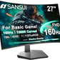 SANSUI 27 Inch Curved 160Hz Gaming Monitor, 1500R Curved Computer Gaming Monitor FHD 1080P, 4000:1, 110% sRGB, FPS/RTS, 1Ms MPRT|FreeSync|HDR|Low Blue Light|HDMI DP| VESA Support, HDMI Cable Incl.